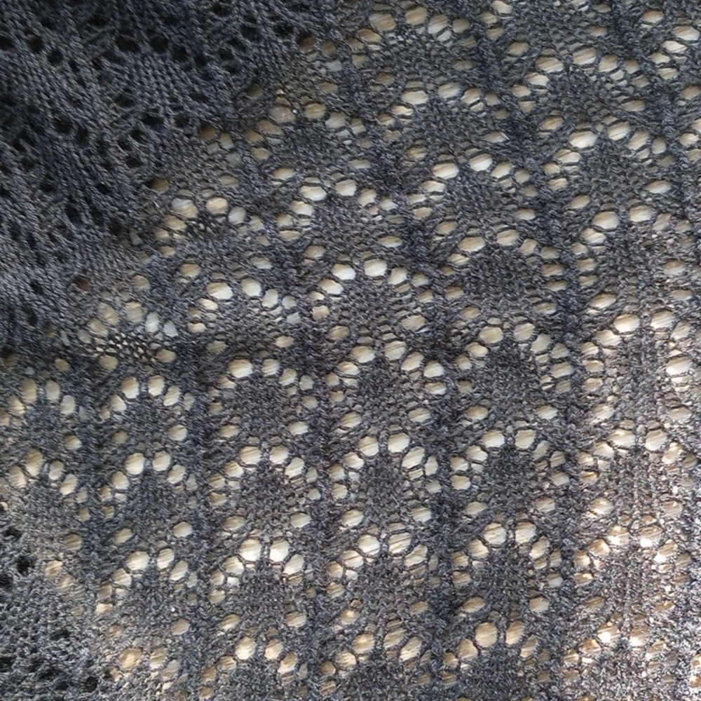 Grace & Lace Light Weight Two-Fit Knit Cardigan Black One-Size L - Picture 6 of 7